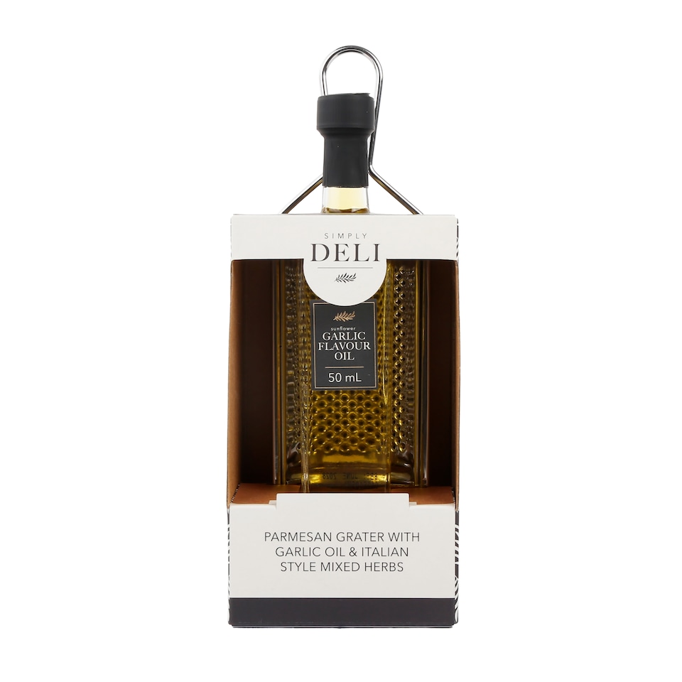 image 1 of Kimm & Miller Deli Parmesan Grater & Oil Gift Set