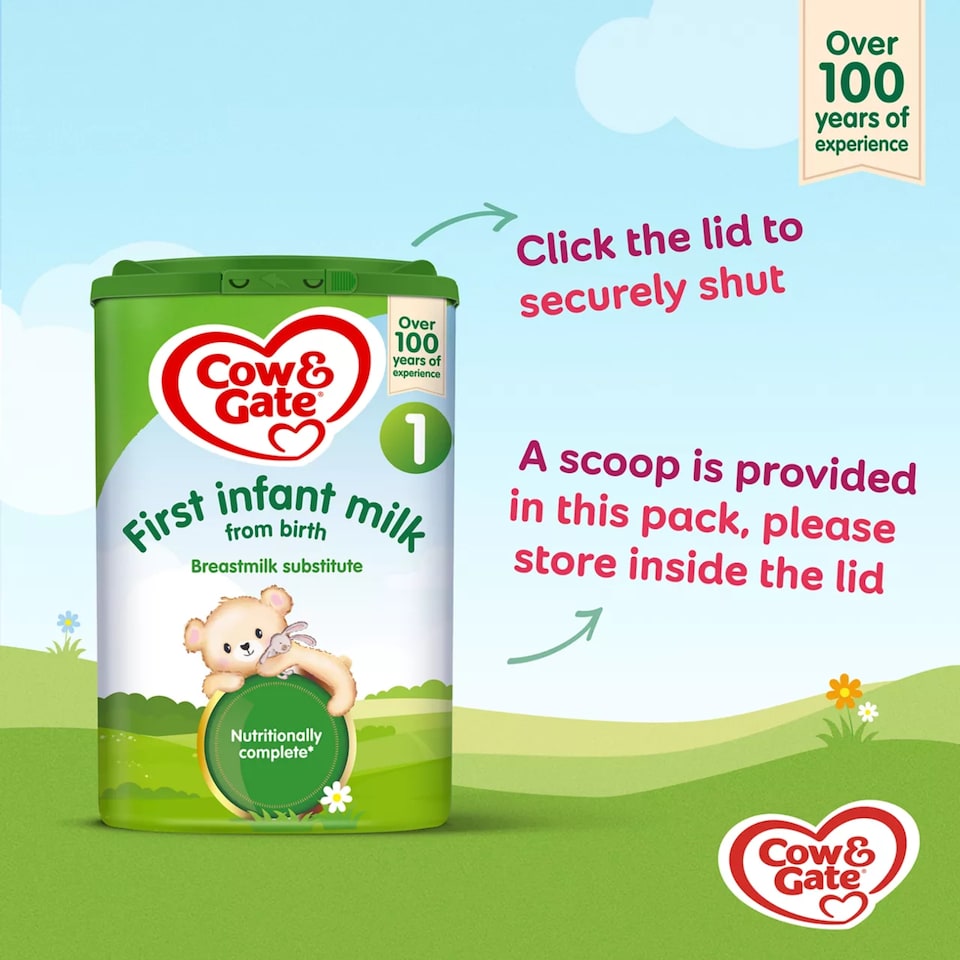 image 1 of Cow & Gate 1 First Infant Baby Milk Formula Powder from Birth 800g