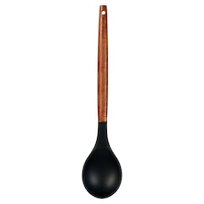 Go Cook Acacia Silicone Solid Spoon Black