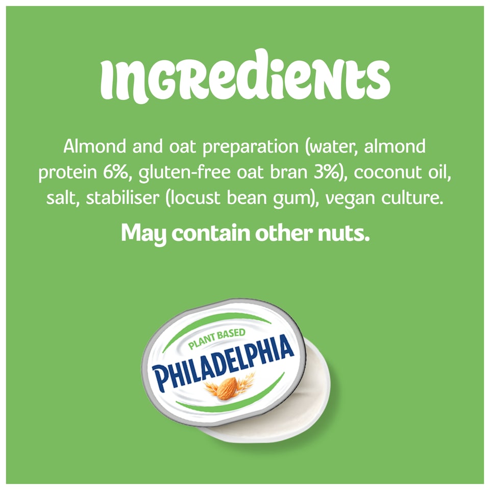 image 1 of Philadelphia Plant Based Soft Cream Cheese Alternative - Almond & Oat 145g