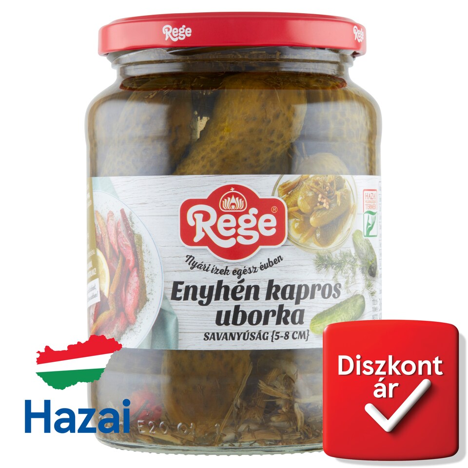 Rege enyhén kapros uborka savanyúság 5-8 cm 680 g  1. kép