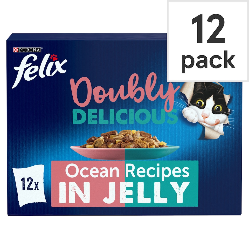 image 1 of Felix Doubly Delicious Cat Food Ocean Recipes 12X100g