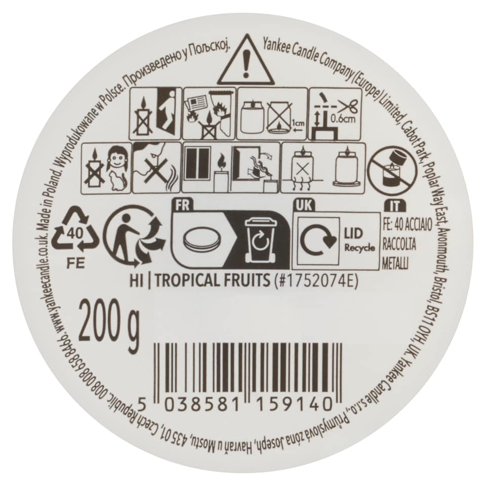 Obrázek 1 pro produkt Yankee Candle Home Inspiration Tropical Fruits 200g