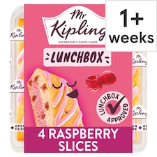 Mr Kipling Raspberry Lunchbox Cake Slices 4 pack