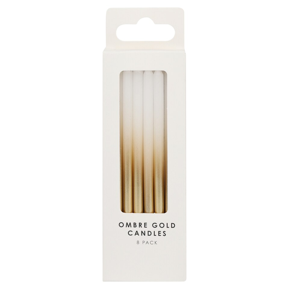 Table Fun Ombre Gold Candles
