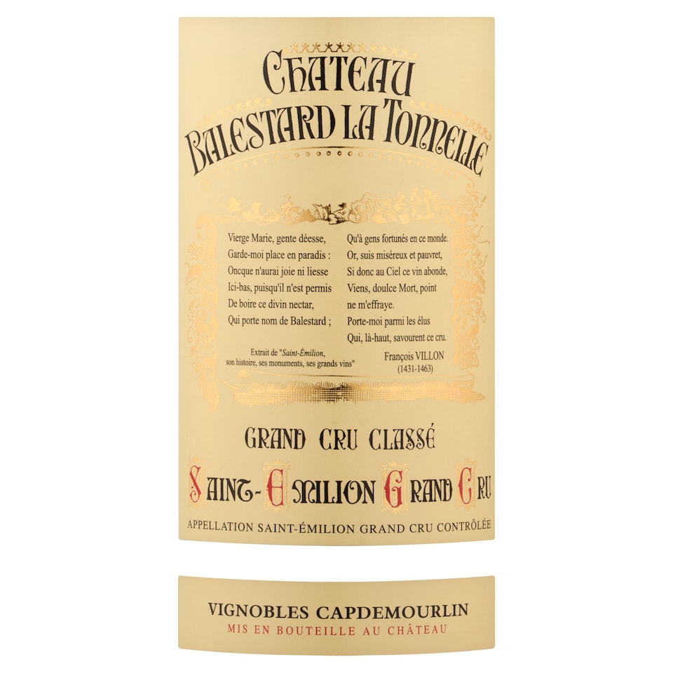 image 1 of Chateau Balestard La Tonnelle Grand Cru Classe Saint-emilion 75cl