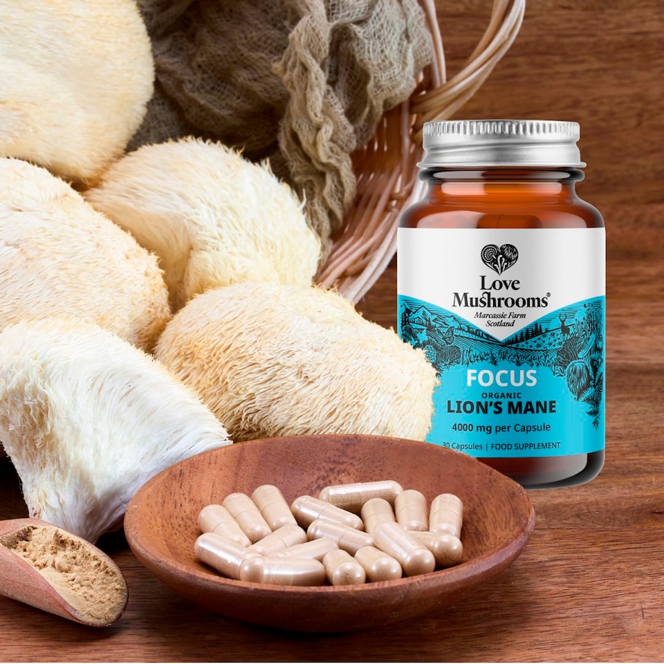 image 1 of Love Mushrooms Lion's Mane 15000Mg 30 Capsules