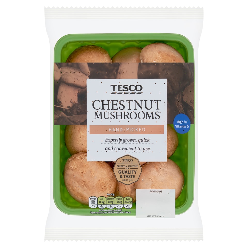image 1 of Tesco Chestnut Mushroom 250G