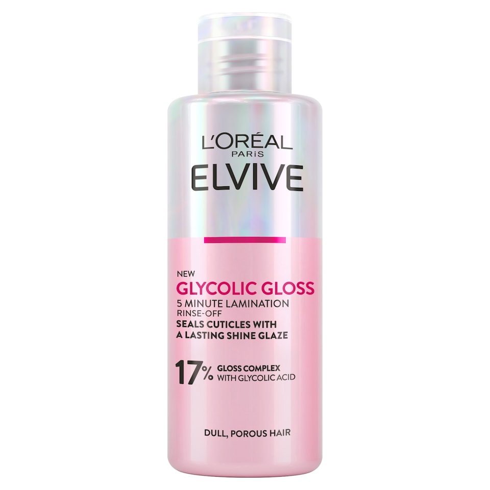image 1 of L'Oreal Paris Elvive Glycolic Gloss 5 Minute Lamination 200ml