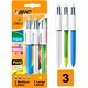 image 1 of BIC Stationery 4 Colours Ballpoint Pens Assorted 3 Pack