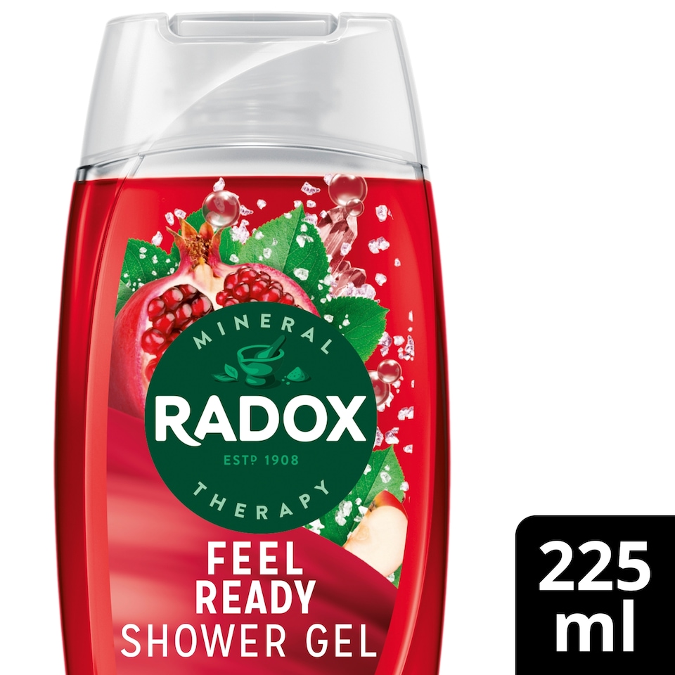image 1 of Radox Pomegranate & Apple Feel Ready Shower Gel Body Wash 225ml