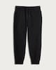 image 4 of F&F Boys Fleece Lined Cuffed Drawstring Joggers in Black