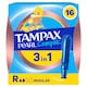 image 1 of Tampax Pearl Compak Regular Tampons with Applicator 16 Pack