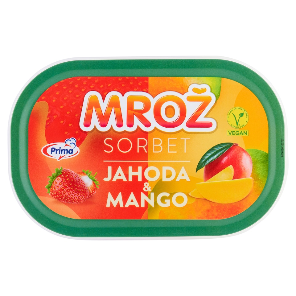Obrázek 1 pro produkt Prima Mrož Sorbet jahoda & mango 900ml