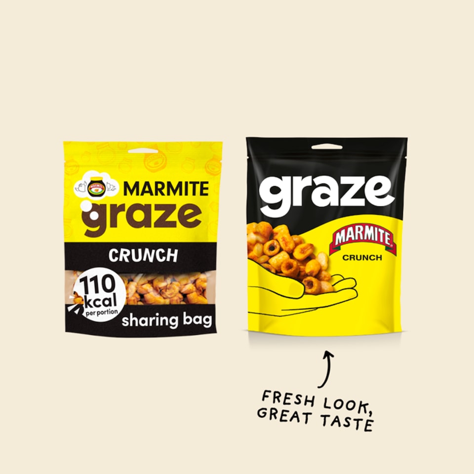 image 1 of Graze Marmite Crunch Protein Sharing Bag Snack 100G