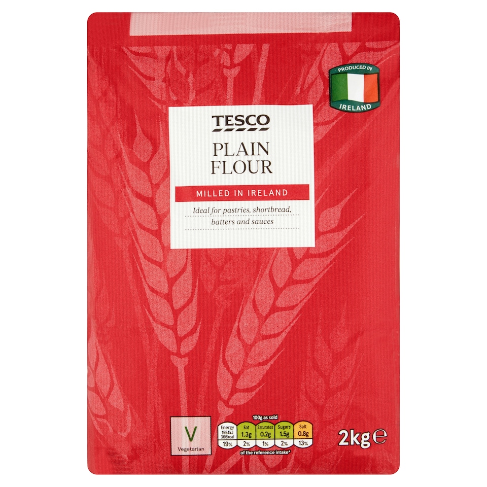 Tesco Plain Flour 2Kg Bag
