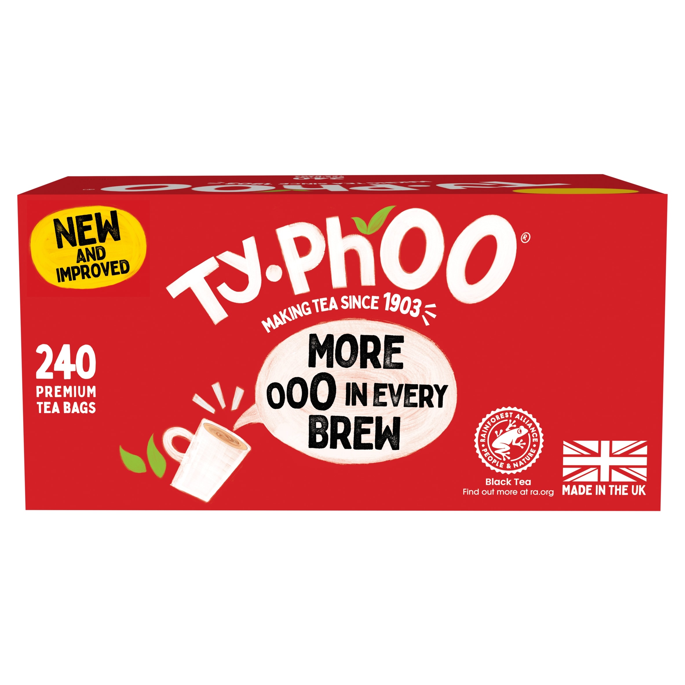 Typhoo 240 Premium Everyday Tea Bags 750G