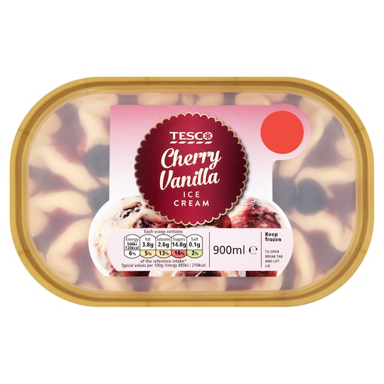 Tesco Cherrylicious Ice Cream 900Ml Promotion Tesco Groceries