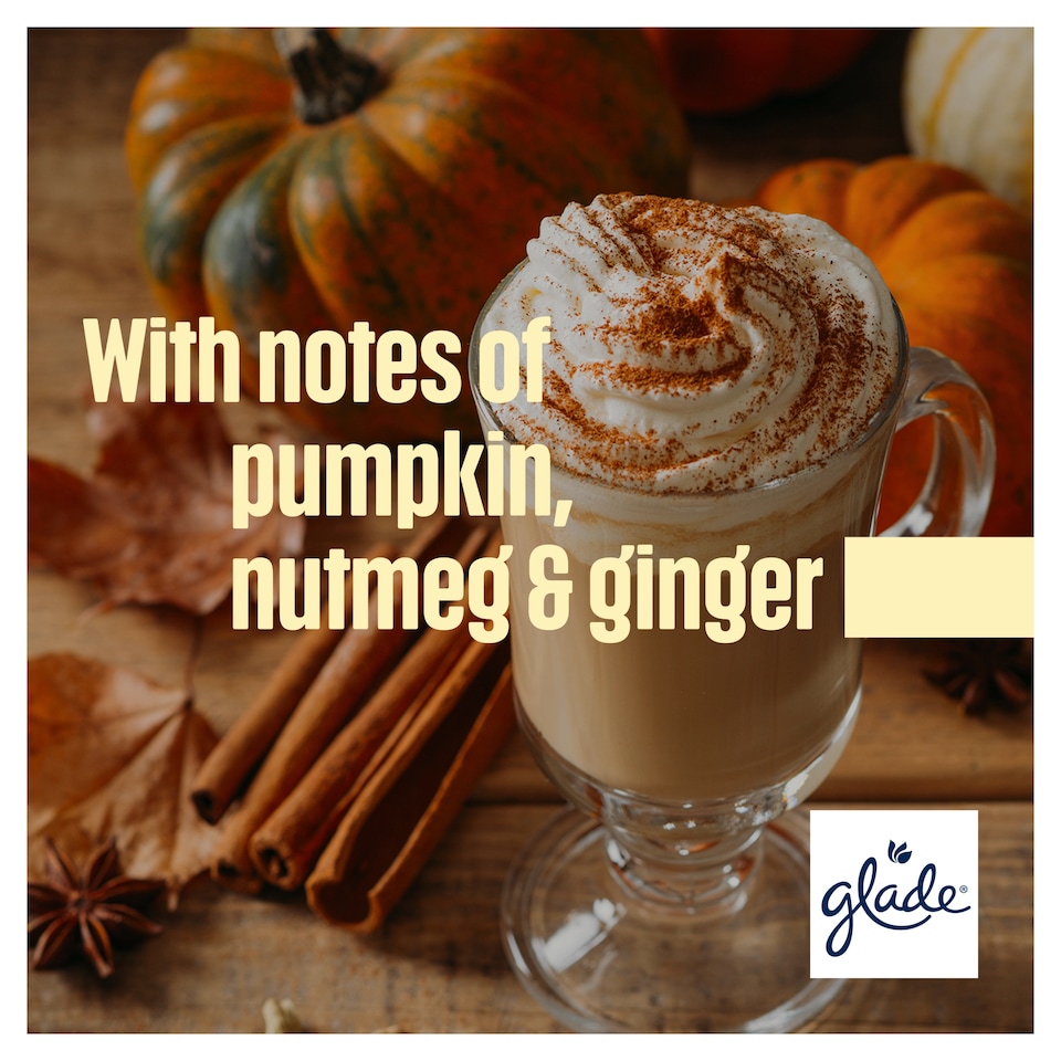 image 1 of Glade Pumpkin Spice Latte Candle 108g