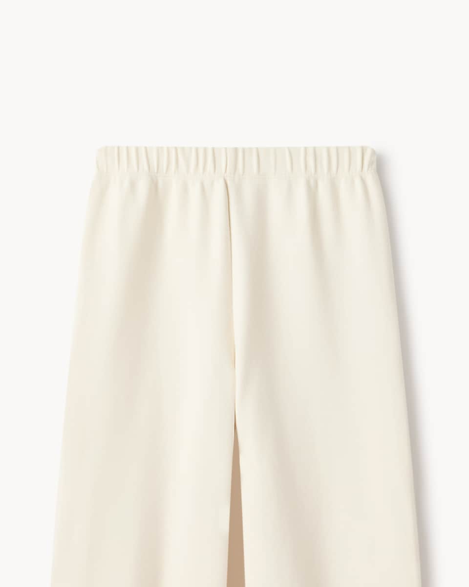 image 1 of F&F Girls Cotton Rich Sweatshirt and Joggers Set in Cream