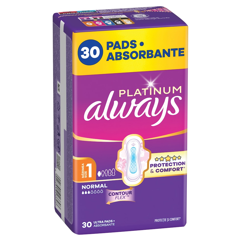 obrázok 1 z Always Platinum Hygienické Vložky Normal (veľkosť 1) 30 Vložiek