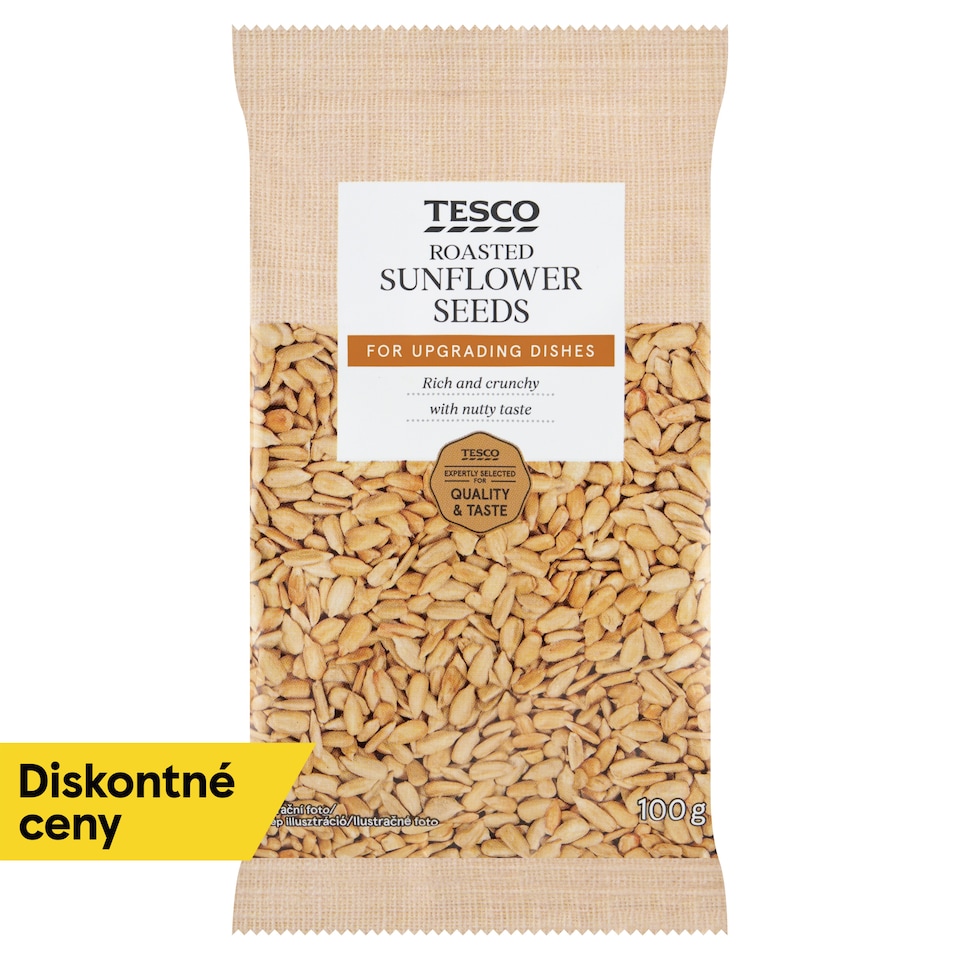 Tesco Slnečnicové semená lúpané pražené 100 g