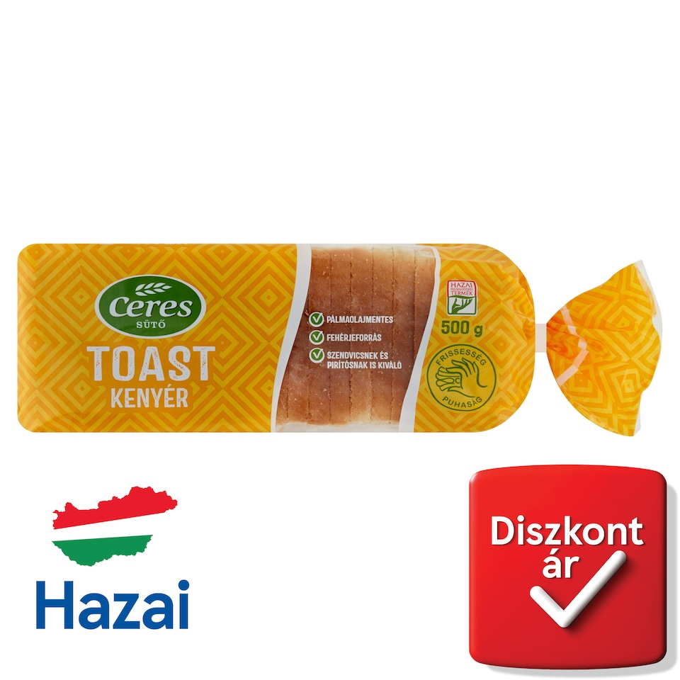 Ceres toast kenyér 500 g  1. kép
