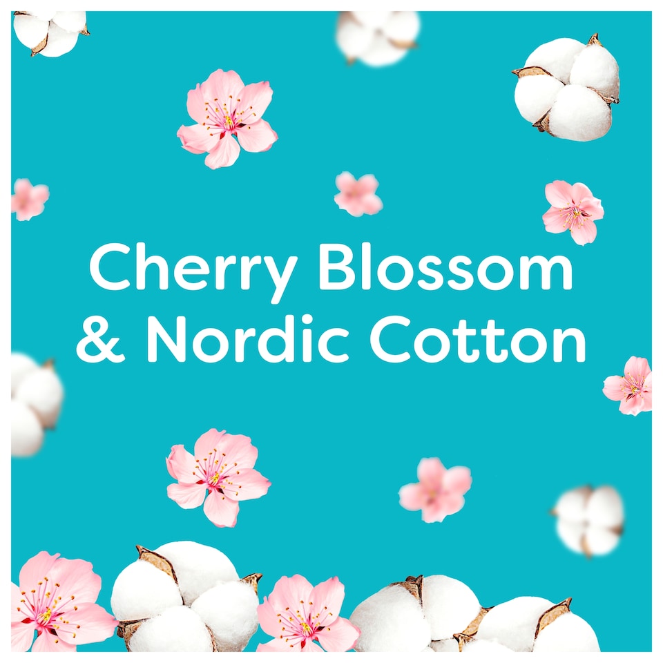 image 1 of Fairy Outdoorable Fabric Conditioner Cherry Blossom & Nordic Cotton 105 Washes 1.47L