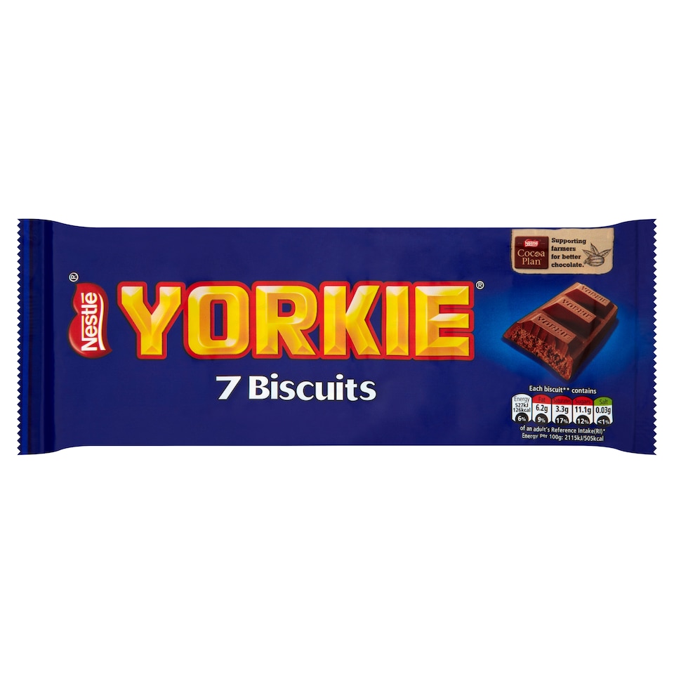 image 1 of Yorkie Milk Chocolate Biscuit Bars Multipack, 7 Pack 7x24.5g