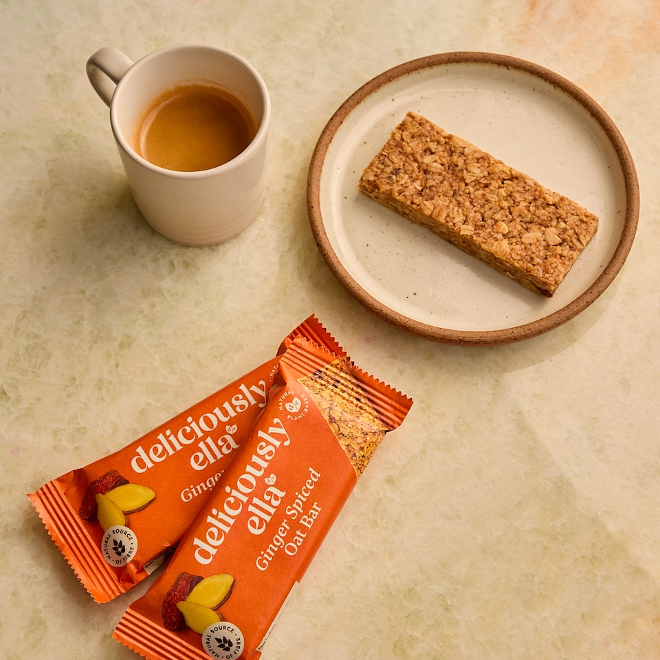 image 1 of Deliciously Ella Ginger Spiced Oat Bars 3x50g