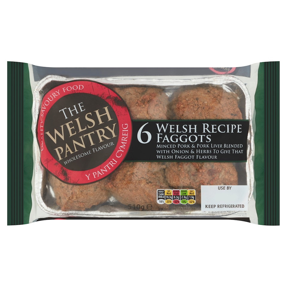 Welsh Pantry 6 Pack Cooked Faggots (L)