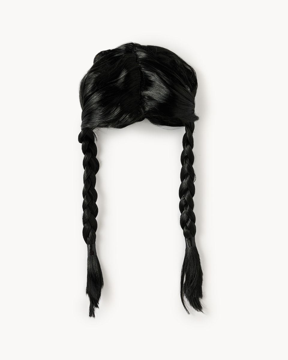 image 1 of Wednesday Addams 2-Piece Fancy Dress Costume in Black