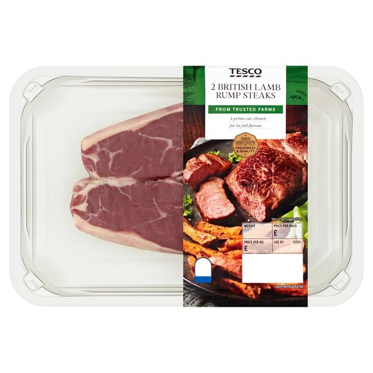 Tesco 2 Lamb Rump Steaks 300G Tesco Groceries