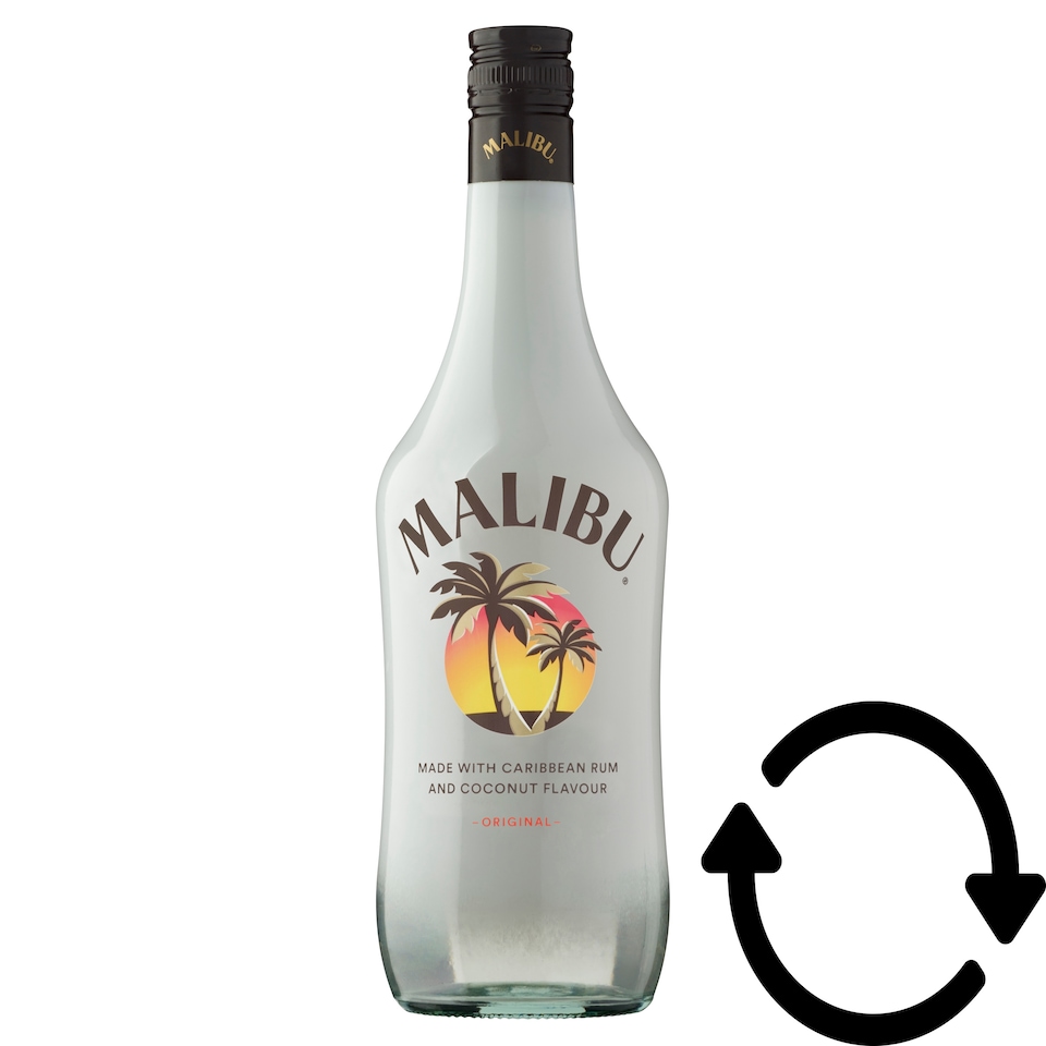 Malibu kókusz ízesítésű rum alapú likőr 21% 0,7 l