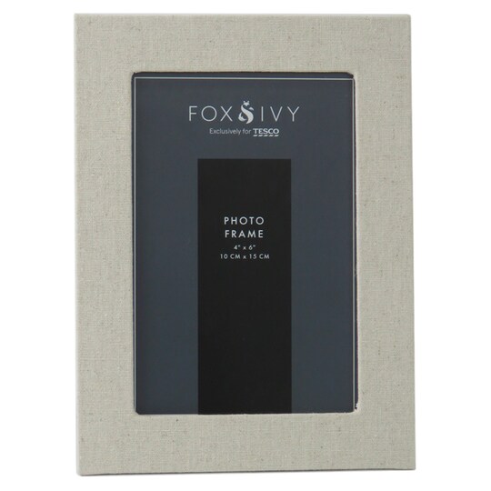 Fox & Ivy Linen Photo Frame 4X6 Tesco Groceries