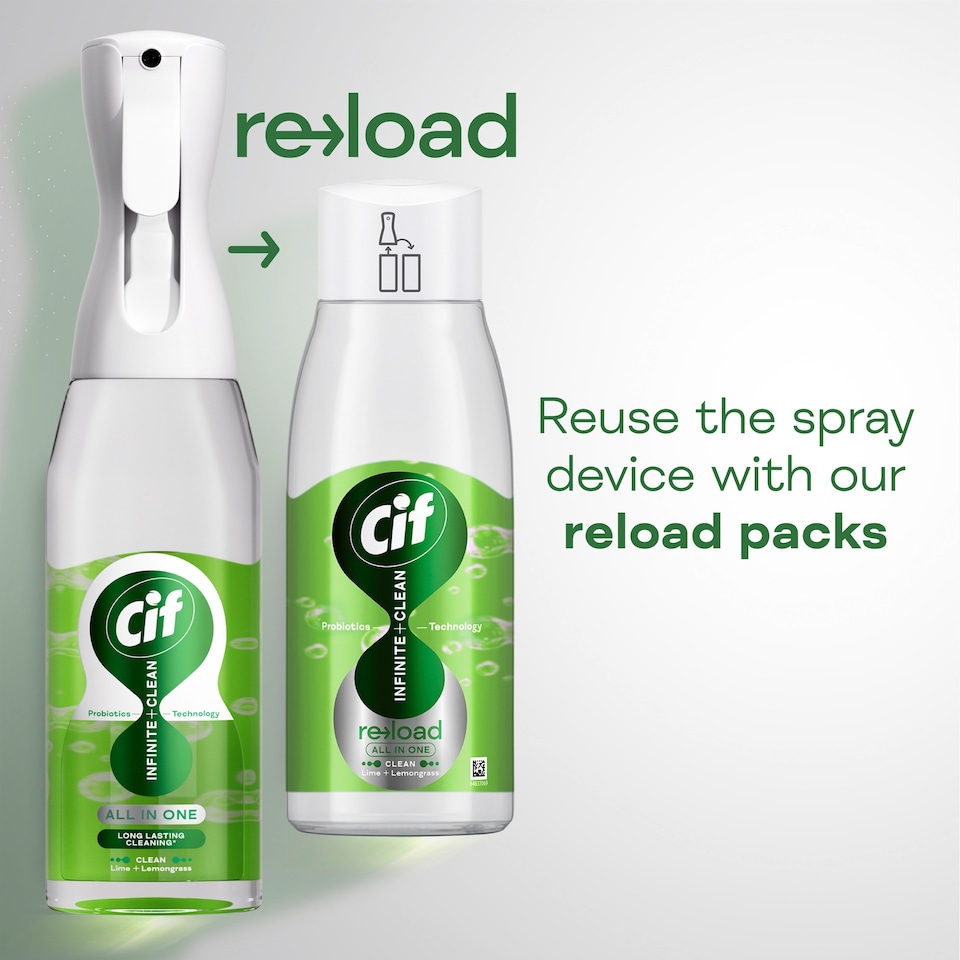 image 1 of Cif Infinite Clean All in One: Clean Lime and Lemongrass Spray 590ml