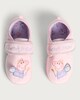 image 2 of Peppa Pig Sweet Dreams Embroidered Slippers in Pink