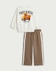 image 3 of F&F Boys 2-Piece Cotton Rich Truck Sweatshirt and Joggers Set in Multi