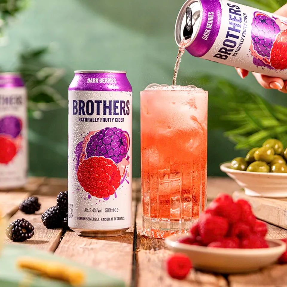 image 1 of Brothers Premium Cider - Un-Berrylievable 500ml