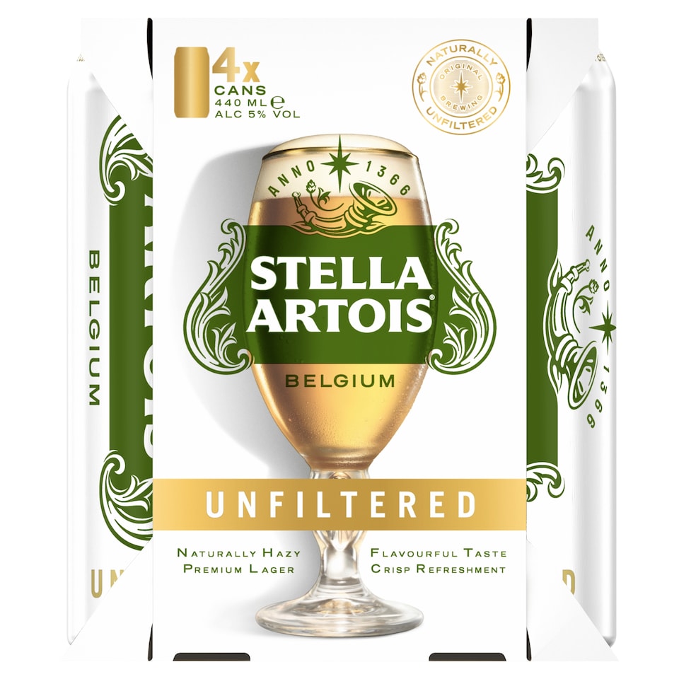 Stella Artois Unfiltered 4x440ml