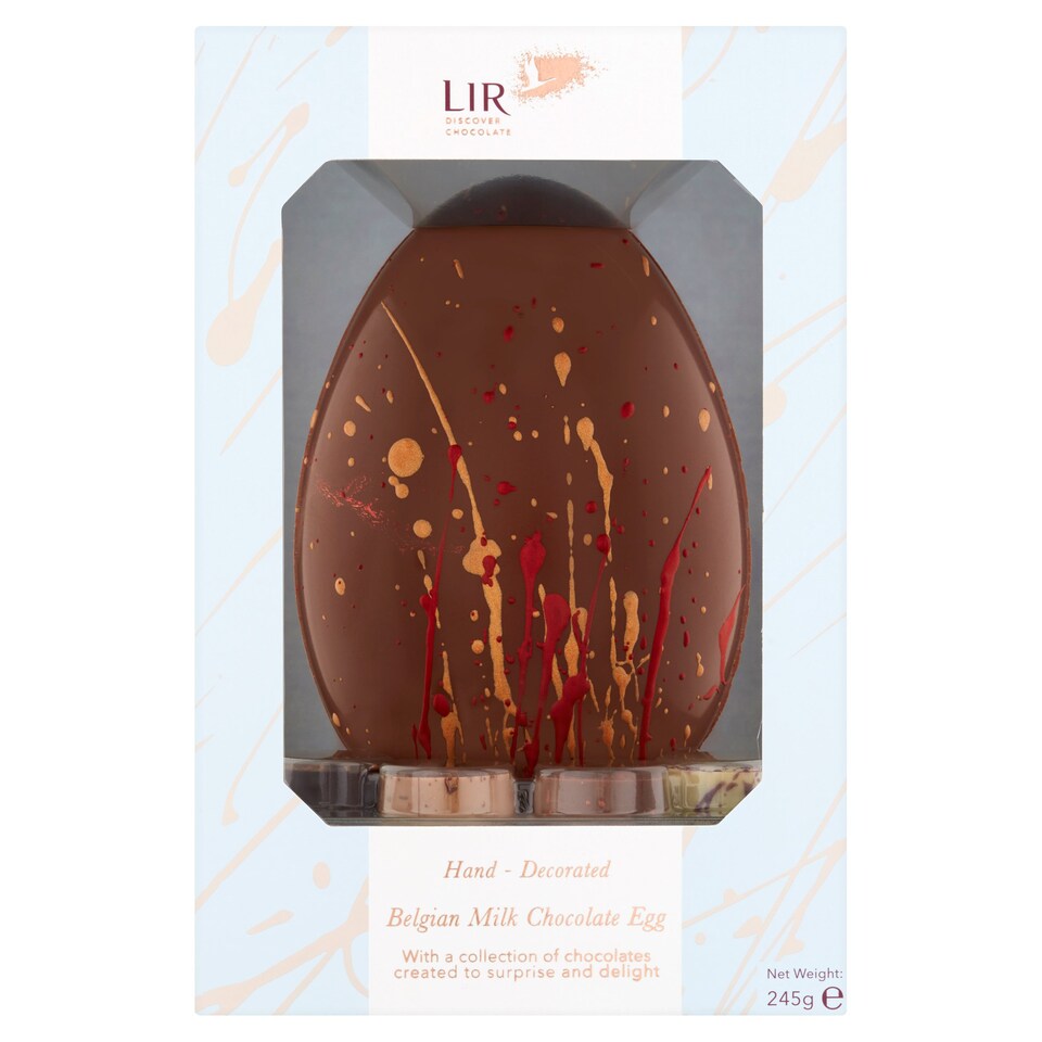 Lir Belgian Milk Chocolate Egg With Discovery Chocolate