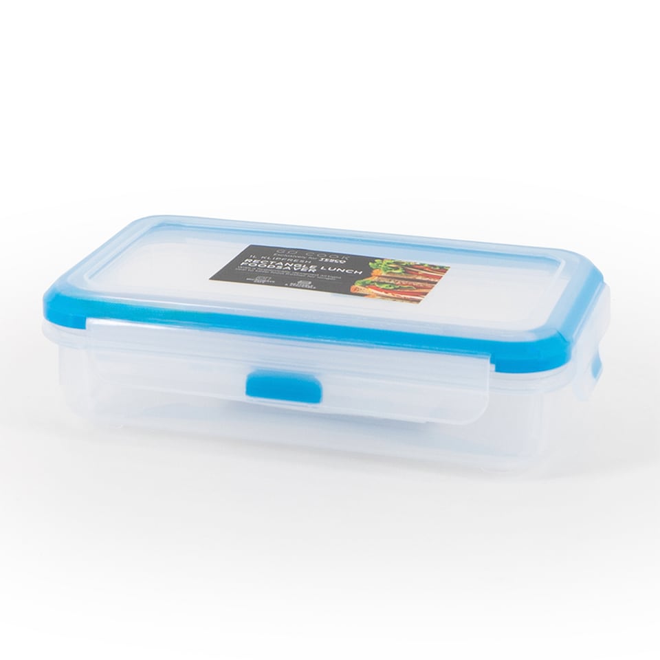 image 1 of Go Cook Klipfresh Rectangle Lunch Food Storage 1L