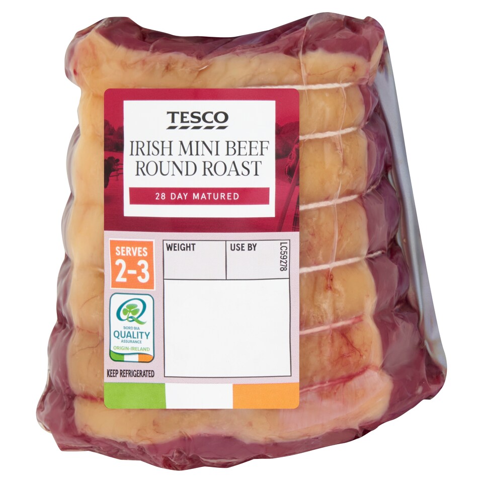 Tesco Irish Mini Beef Round Roast 500G