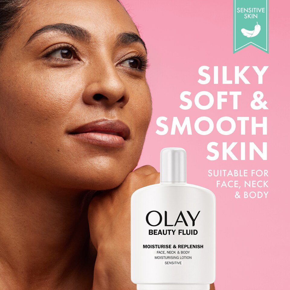 image 1 of Olay Beauty Fluid Sensitive Skin Moisturiser 200Ml