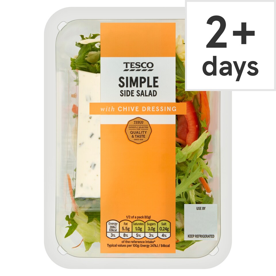 Tesco Simple Salad With Sour Cream And Chive 165G