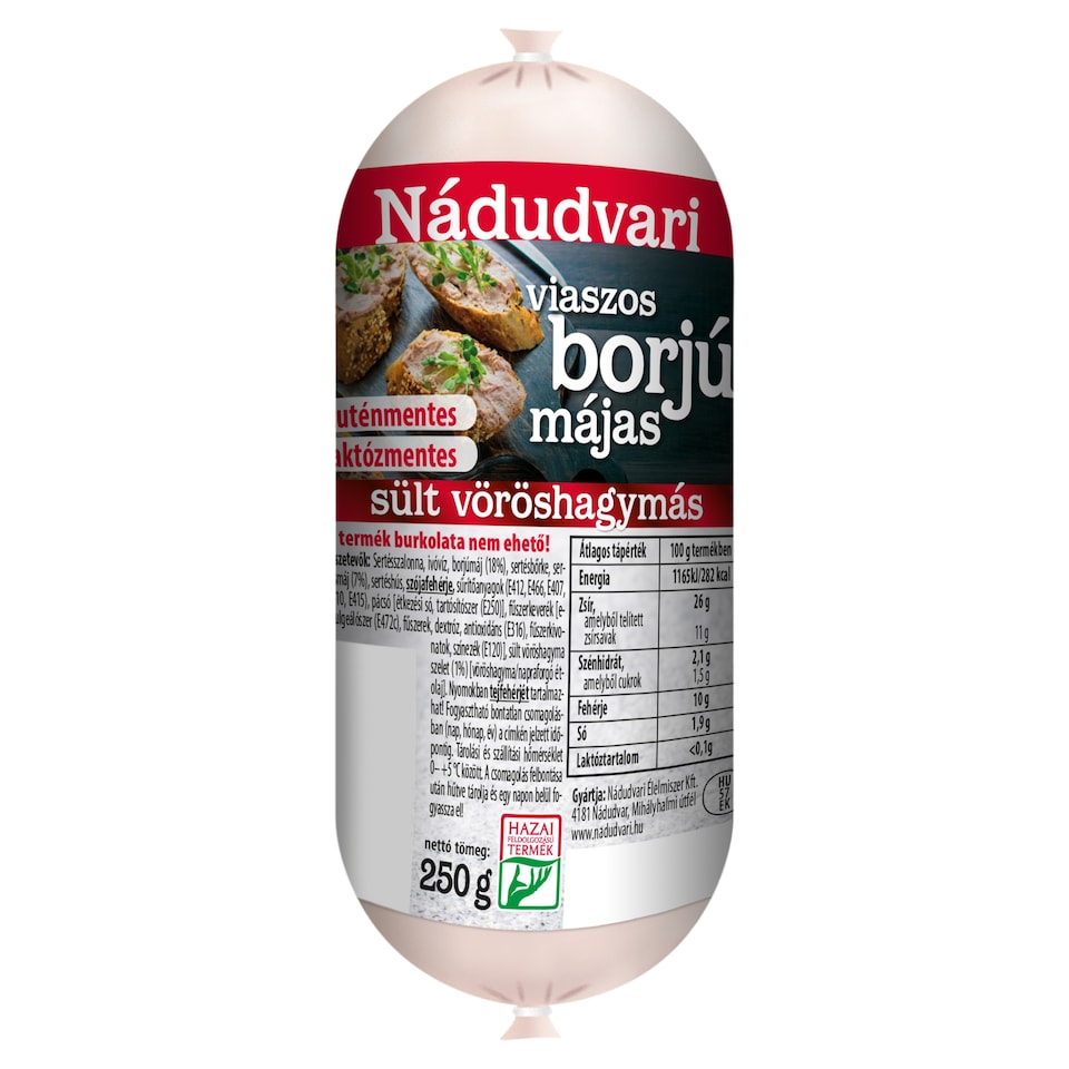 Nádudvari Fried Wax Packed Veal Liver with Red Onions 250 g