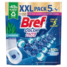Bref Color Auto Active Eucalyptus tuhý WC blok 5 x 50 g (250 g)