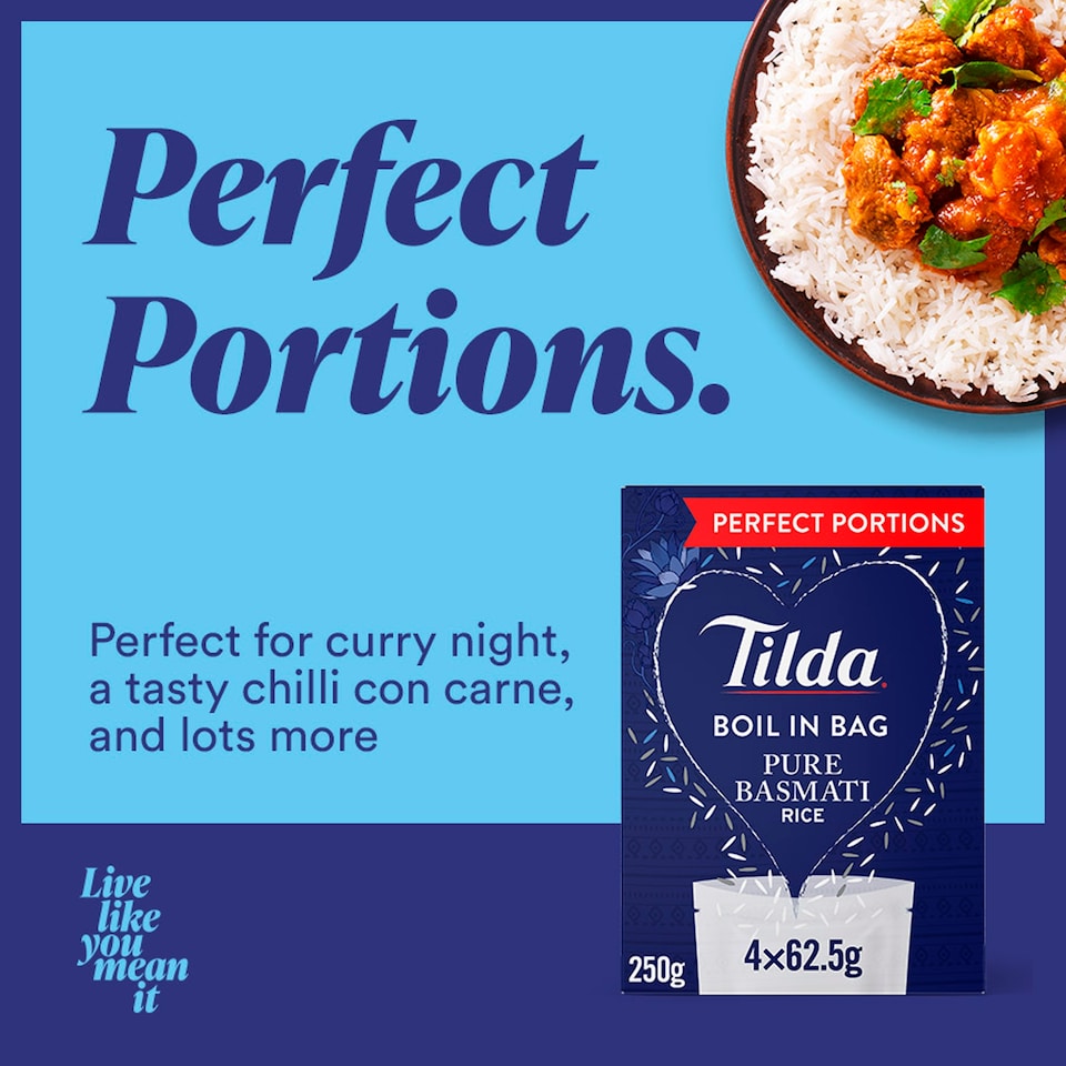image 1 of Tilda Boil In Bag Basmati Rice 4 X 62.5G
