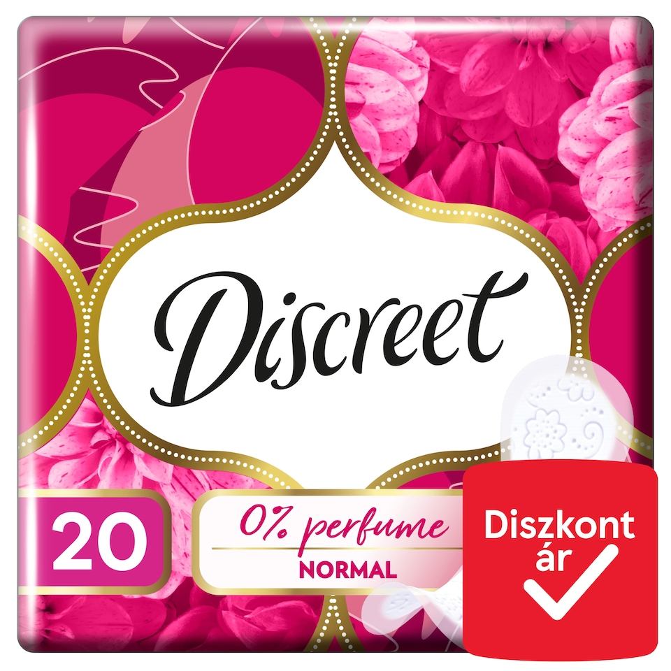 Discreet Légáteresztő illatmentes Tisztasági Betétek  1. kép