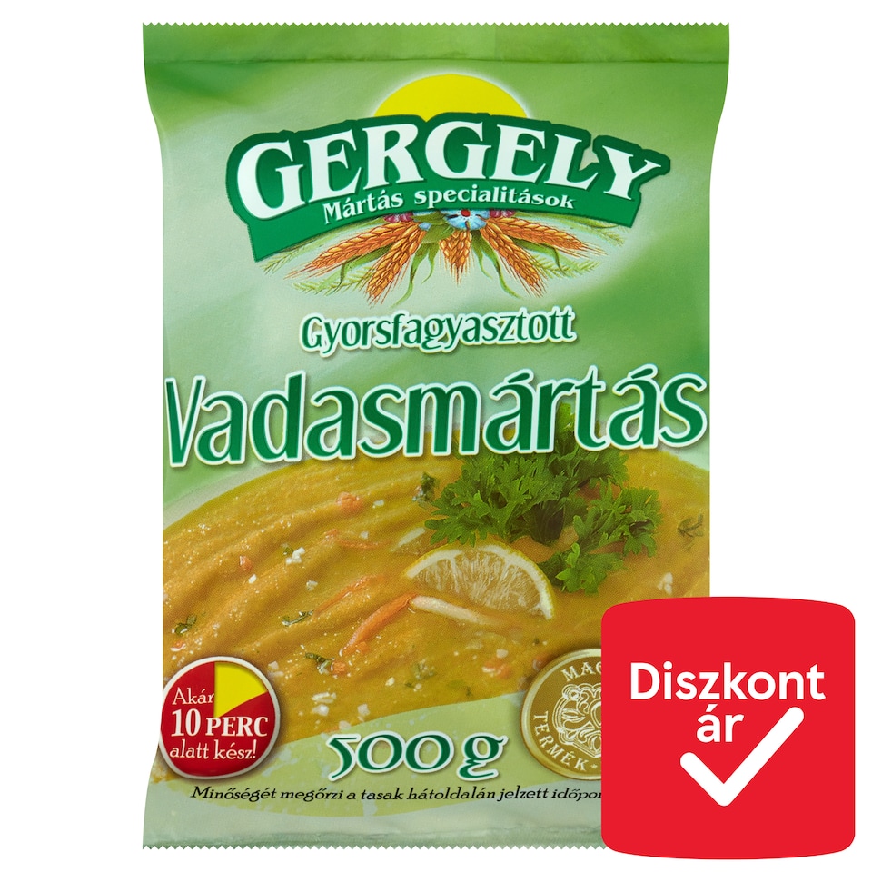 Gergely gyorsfagyasztott vadasmártás 500 g